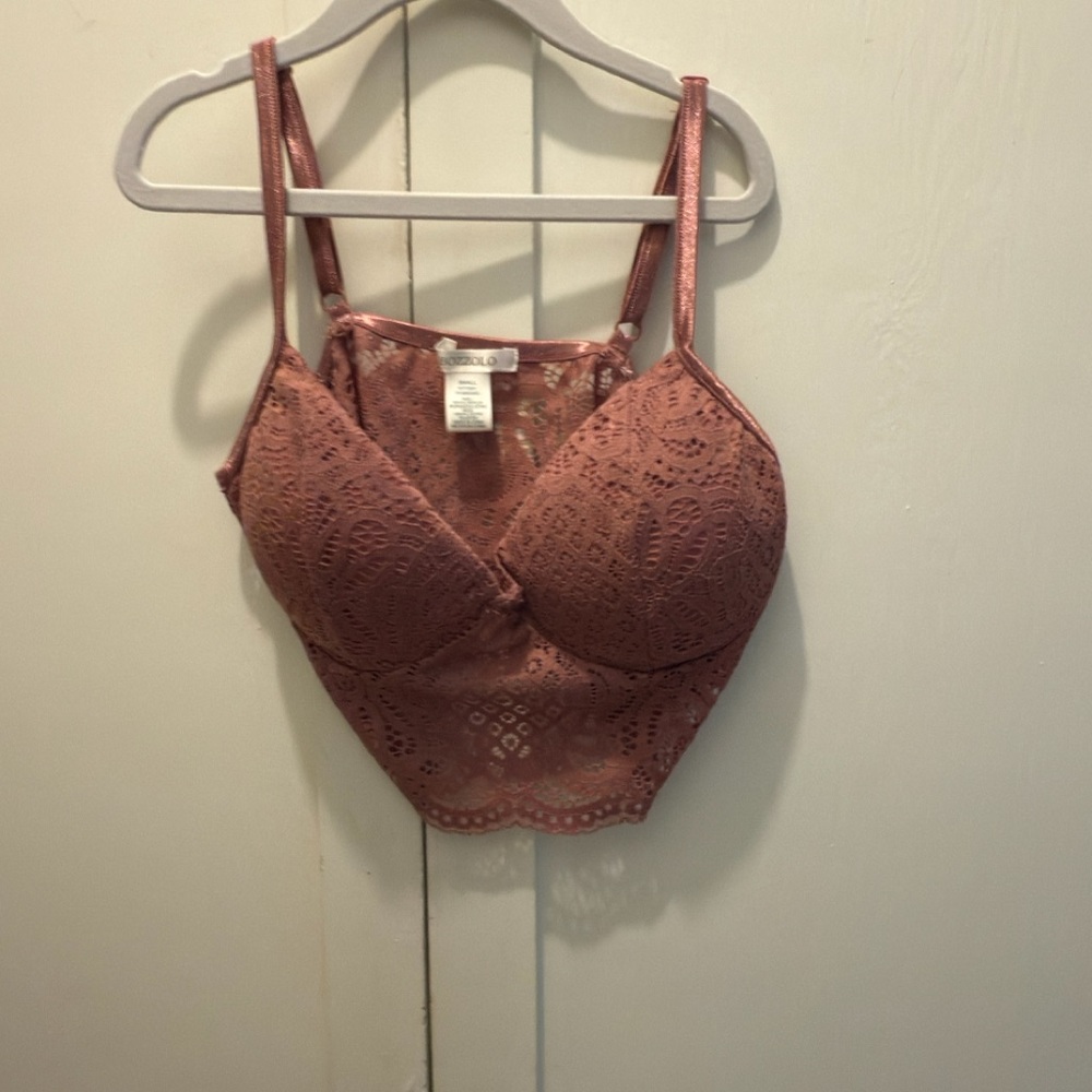 Chic Lace Bralette in Mauve
